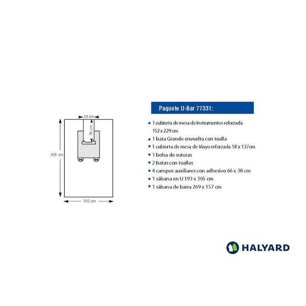 77331 PAQUETE QUIRUGICO U-BAR M