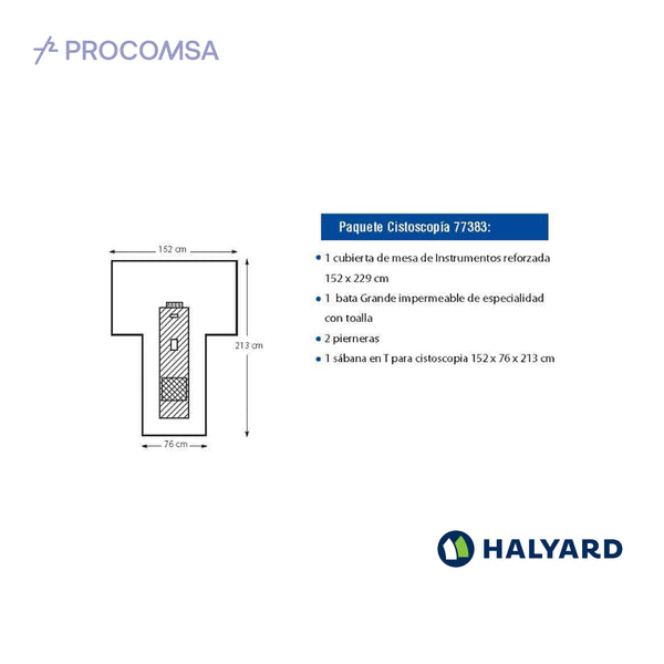 77383 PAQUETE QUIRURGICO CISTOSCOPIA M