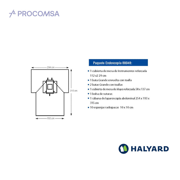 88048 PAQUETE QUIRURGICO DE ENDOSCOPIA