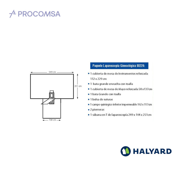 88226 PAQUETE LAPAROSCOPIA GINECOLOGICA