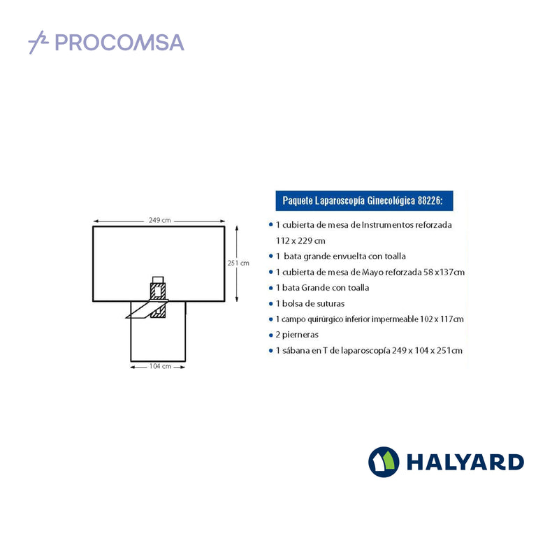 88226 PAQUETE LAPAROSCOPIA GINECOLOGICA